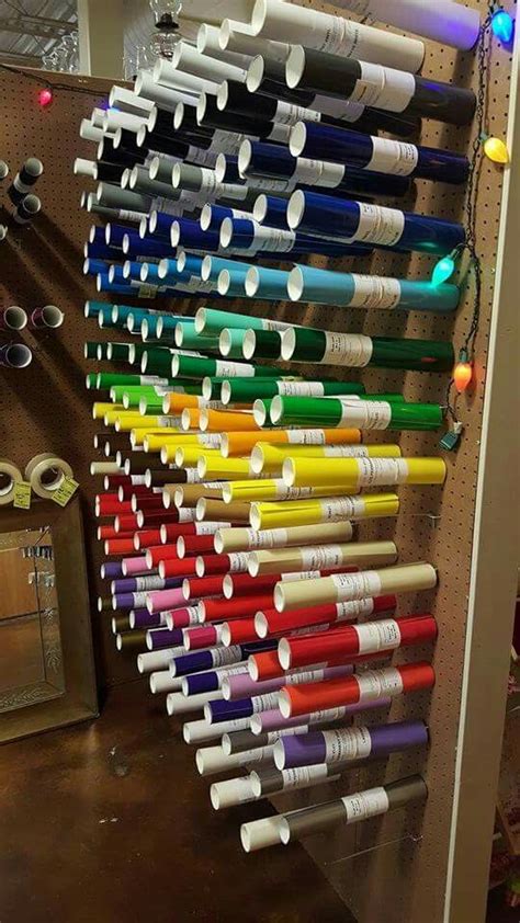 A Way To Organize Vinyl Rolls Diy Craft Room Craft Room