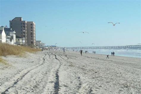 Wide Sandy Beach In Cherry Grove Sc My Father Lives In Longs Sc So