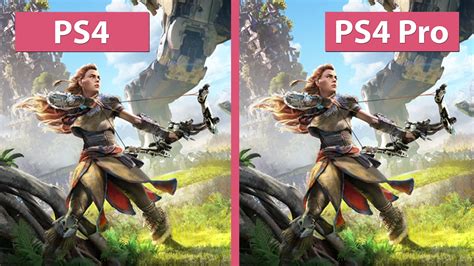 4k Uhd Horizon Zero Dawn Ps4 Vs Ps4 Pro 4k Mode Graphics