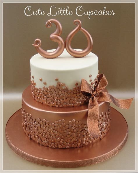 Rose Gold 30th Birthday Cake Heidi Stone Flickr