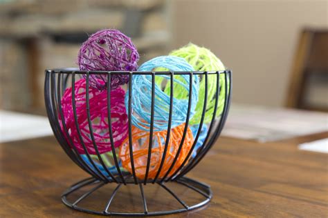 Decorative Yarn Balls ~ A Crafty Tutorial Crystalized Designs
