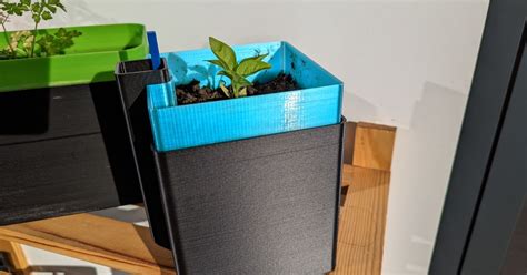 Self Watering Square Planter Fix By Celta Download Free Stl Model