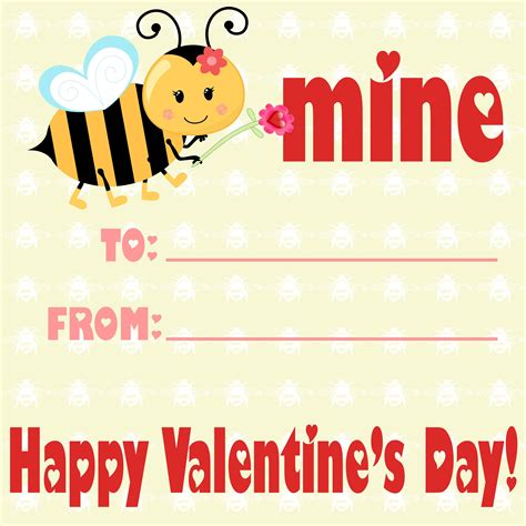 Bee Mine Valentines Day Card By Beanhomeandgarden On Etsy Bee Mine
