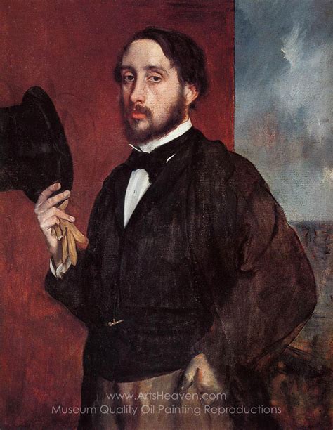 Edgar Degas Self Portrait Saluting Painting Reproductions Save 50 75