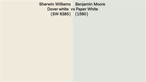 Sherwin Williams Dover White Sw 6385 Vs Benjamin Moore Paper White