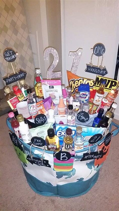21st Birthday Basket 21st Birthday Basket 21st Birthday Ts For