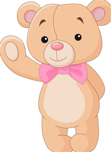 Cute Teddy Bear Vector Illustration 08 Free Download