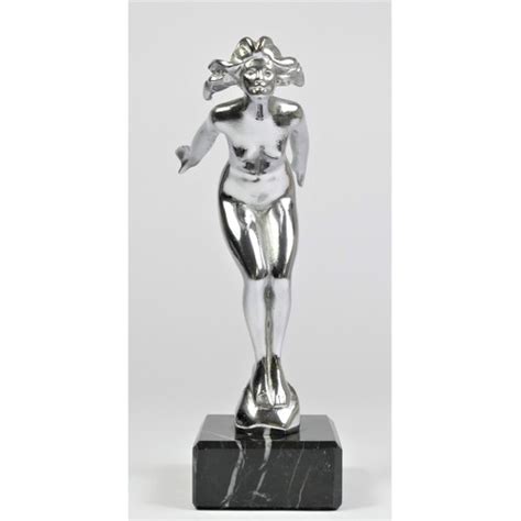 A Chrome Plated Car Mascot Speed Nymph After A E Lejeune Ltd Modelled As A Nude Female With He