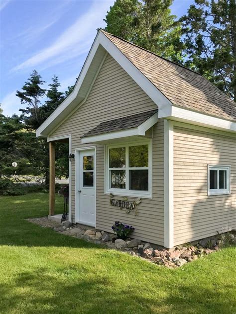 Cottage Style Shed With Side Porch 623002dj Architectural Designs