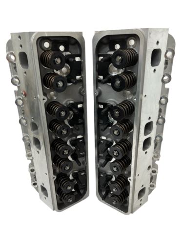 Sbc Chevy 283 350 327 57l 23° Aluminum Cylinder Head Assembly Straight