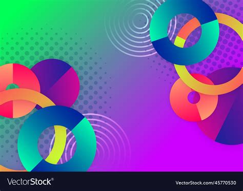Colorful Vivid Vibrant Gradient Abstract Vector Image