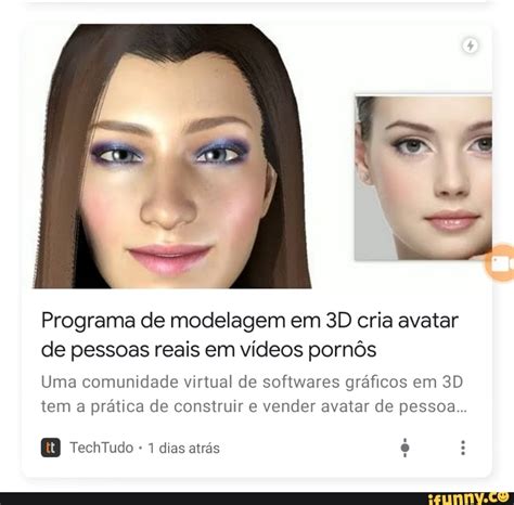 Programa De Modelagem Em D Cria Avatar De Pessoas Reais Em V Deos