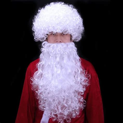 2018 New Santa Claus White Moustache Hair Cover Adults Men Cosplay