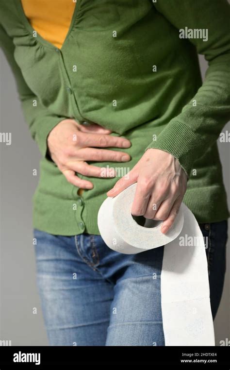 Abdominal Pain Constipation Abdominal Pains Occlusions Stock Photo