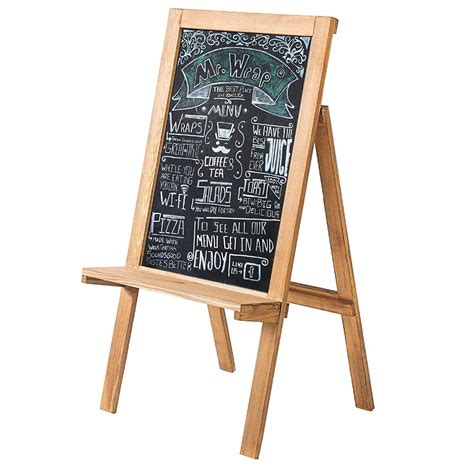 Freestanding Wood A Frame Chalkboard Easelerasable Chalk Display With