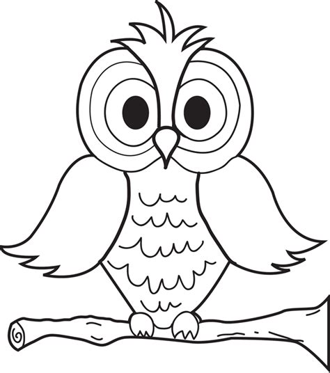 Printable Owl Coloring Pages For Toddlers