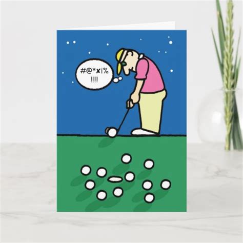 Golf Greeting Card Zazzle
