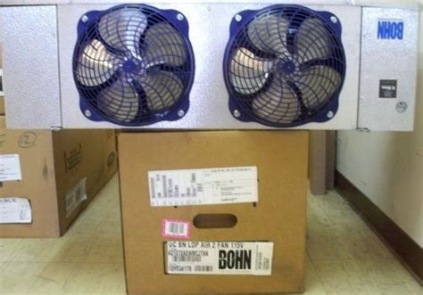 New Bohn Air Defrost 2 Fan Walk In Cooler Evaporator 7000 Btus Ec