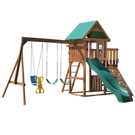 Shop Swing N Slide Willows Peak Residential Wood Playset With Swings