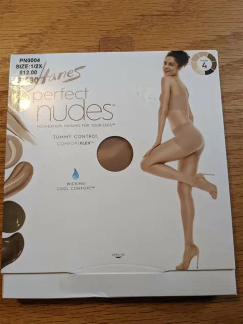 HANES PERFECT NUDES Foundation Finishes Sheer Pantyhose PN Nude X PicClick