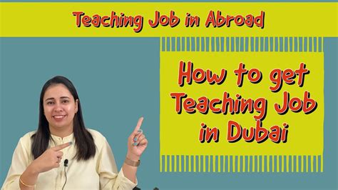 how to get teaching job in dubai suchita s experiences youtube