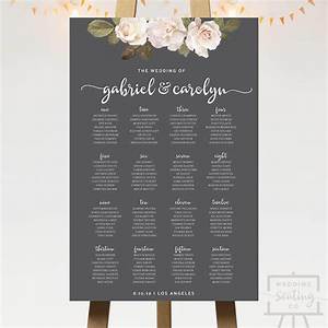 French Florals Wedding Seating Chart Wedding Seating Co
