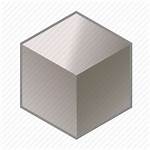 Cube Metal Icon Sample Titan Block Titanium