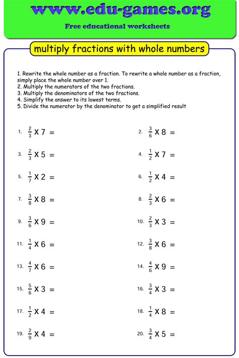 Https://tommynaija.com/worksheet/fractions Of Whole Numbers Worksheet