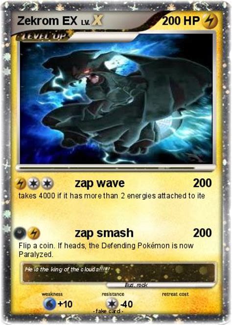 Pokémon Zekrom Ex 277 277 Zap Wave My Pokemon Card
