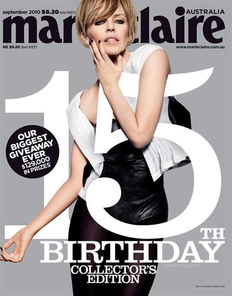 Kylie Minogue Marie Claire September Anniversary Issue Kylie Minogue Kylie Kylie Minoque