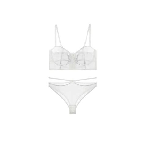 See Through Bra And Panties Lingerie Set Transparent Mesh Sexy Lingerie