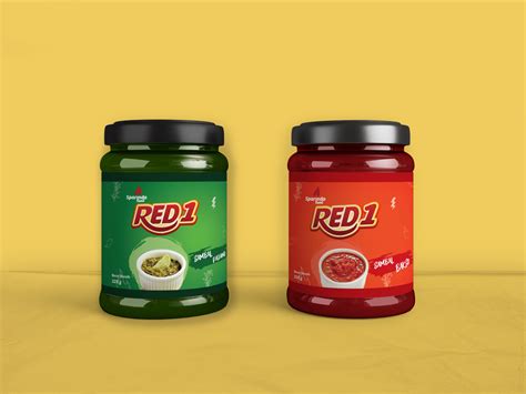 Label Design For Traditional Sambal Products By Audrey Alfikri On Dribbble