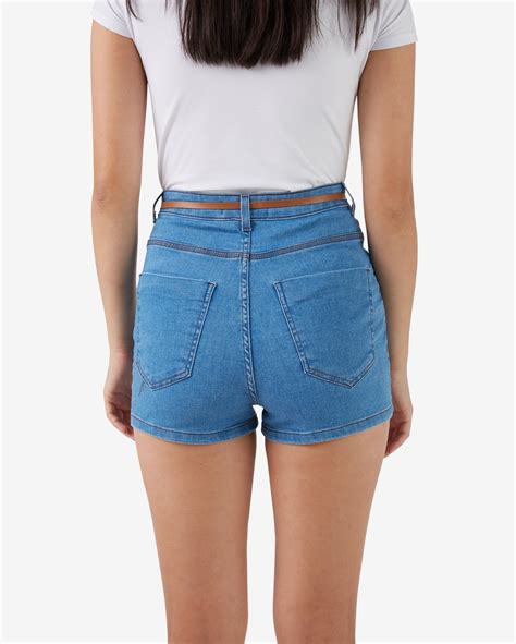 Riachuelo Short Jeans Feminino Hot Pants Denim Médio