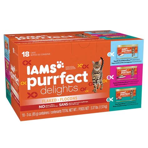 You're probably familiar with candy bars, gum, and frozen foods made by mars. IAMS PURRFECT DELIGHTS Flaked Adult Wet Cat Food, Variety ...