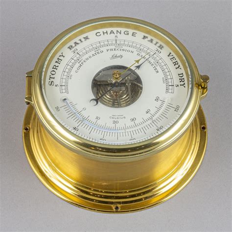 Lot A Schatz Compensated Precision Barometer And Thermometer