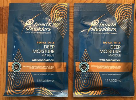 Lot Of 2 Packets Head And Shoulders Deep Moisture Masque Royal Oils 17