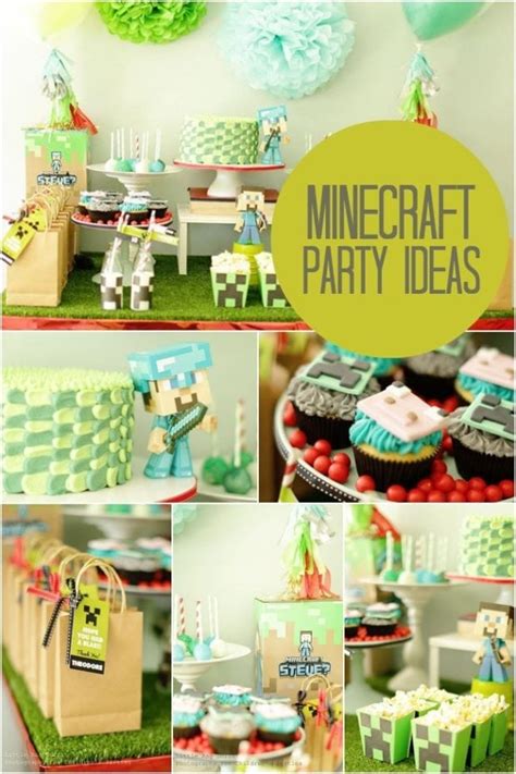 This is lukas's minecraft themed birthday party day. A Boy's First Class Minecraft Birthday Party | Spaceships ...