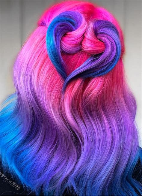 40 Cool And Trendy Hair Colors Ideas In 2019 Colored Hair Tips Vivid