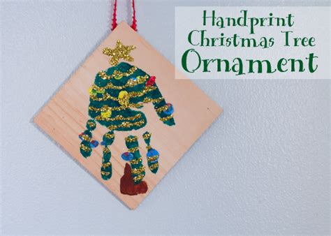 How To Make A Handprint Christmas Tree Ornament