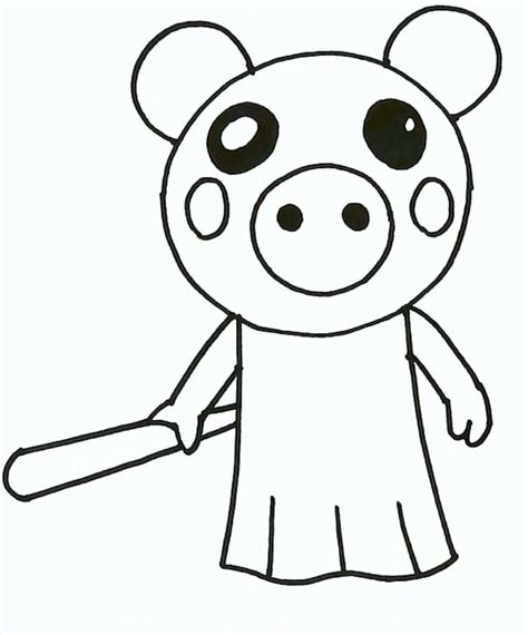 Piggy Roblox Tigry Coloring Page Coloring Pages