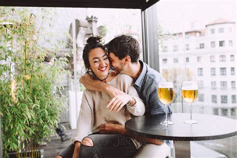 Young Lovers In A Bar By Stocksy Contributor Thais Ramos Varela Stocksy