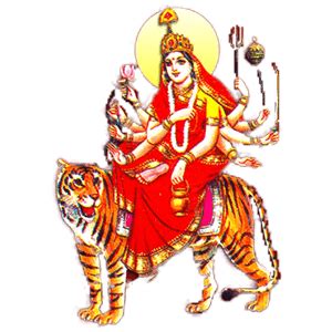 Goddess Chandraghanta Mata | Devi images hd, Navratri devi images, Navratri images