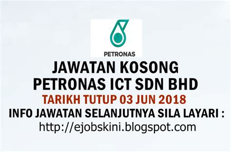 Jawatan kosong pembantu penguasa kastam wk19 2020. Jawatan Kosong PETRONAS ICT Sdn Bhd - 03 Jun 2018