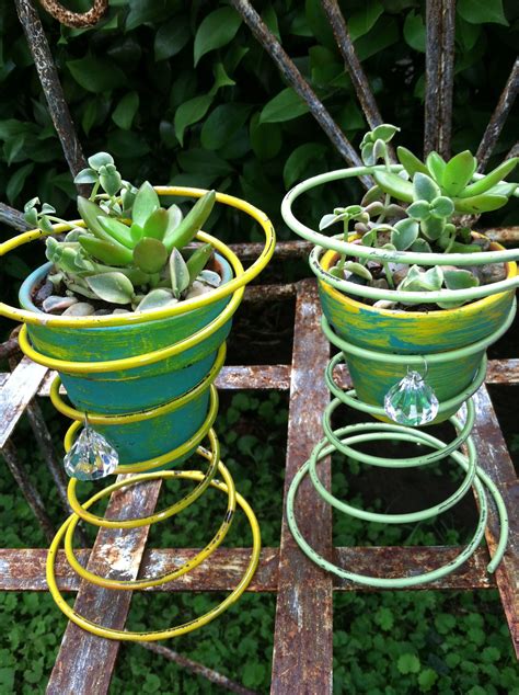 Upcycled Springs Turned Planter Planters Planter Pots Upcycle