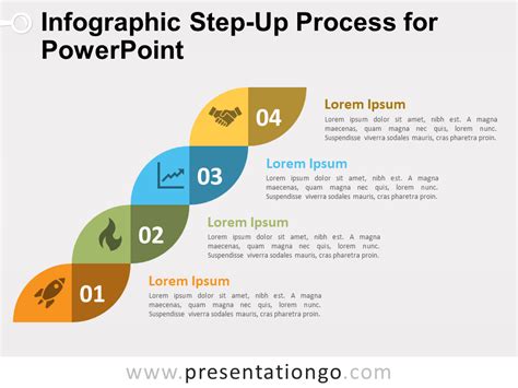 Infographic Step Up Process For Powerpoint Presentationgo
