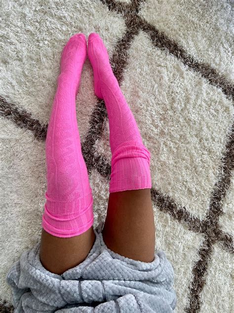 extra long thigh high cable knit sweater socks women s etsy