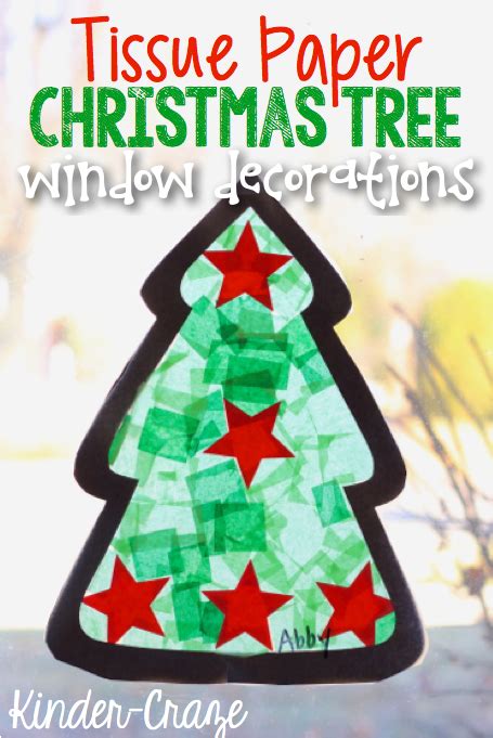 Tissue Paper Christmas Crafts