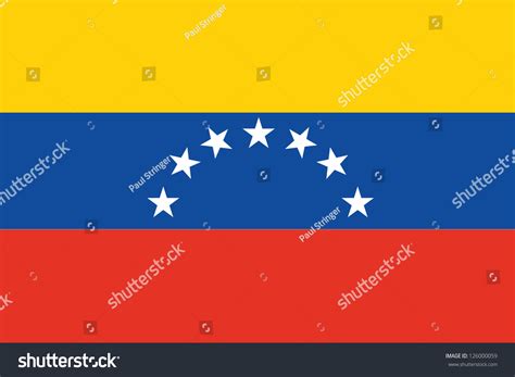 An Illustrated Drawing Of The Flag Of Venezuela Stock Photo 126000059