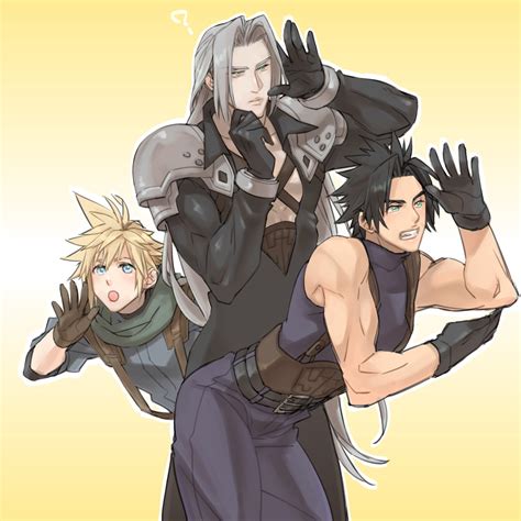 Cloud Strife Sephiroth And Zack Fair Final Fantasy And More Drawn