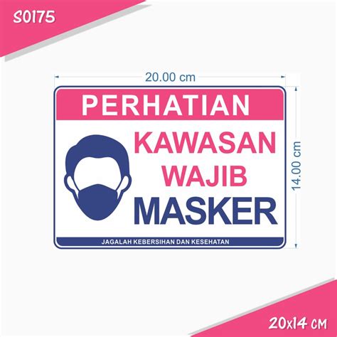 Gambaran pengetahuan tentang penggunaan alat pelindung diri masker pada pekerja industri. Odiaz Stiker Kawasan Wajib Masker 1 Sticker High Quality ...